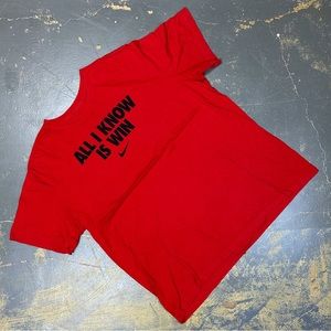 Nike All I Do Is Win Just Do It Shirt 363277-65N XXL JDI Red